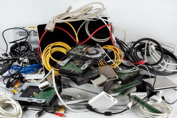 Don't just throw away old electronics in the trash